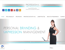Tablet Screenshot of profimpressions.com